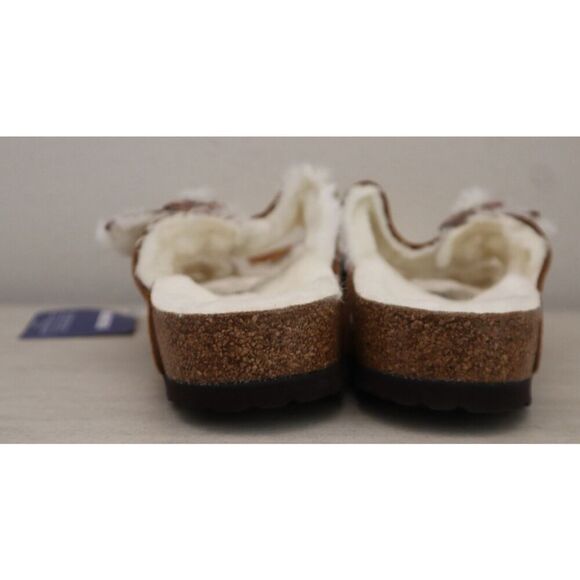 Birkenstock Women's 9 Men's 7 Mink Brown Arizona Shearling Suede Sandals - Picture 3 of 15